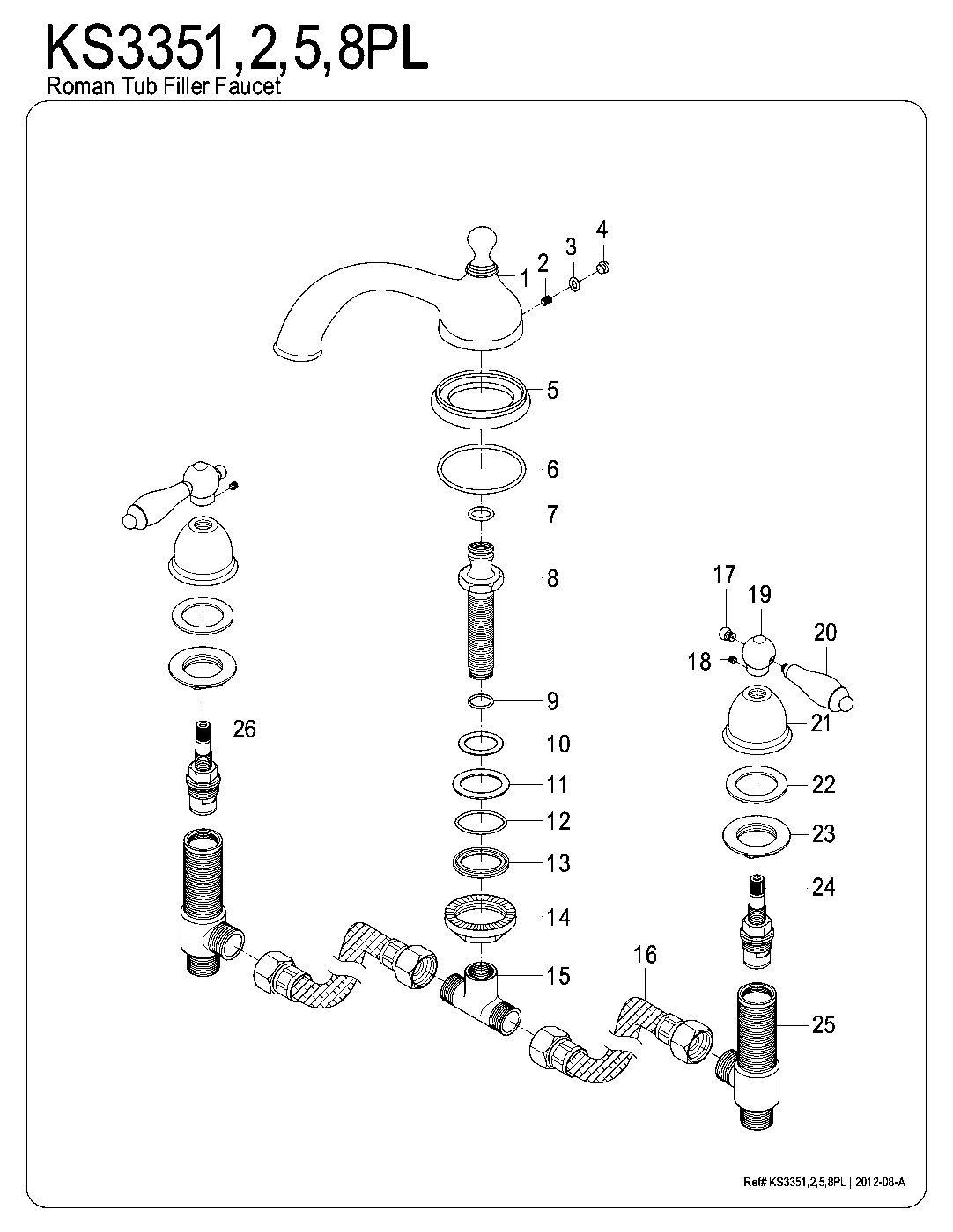 Vintage KS3351PL exploded parts diagram