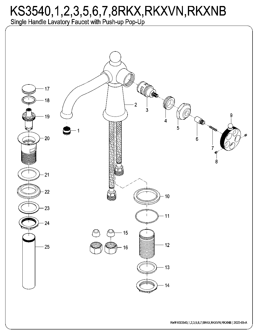 Webb KS3540RKX exploded parts diagram