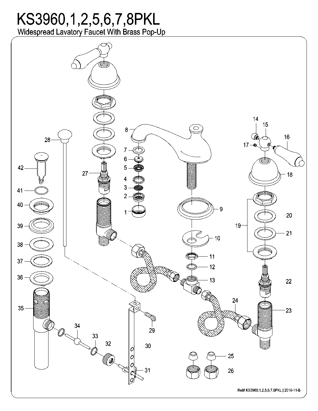 Duchess KS3960PKL exploded parts diagram