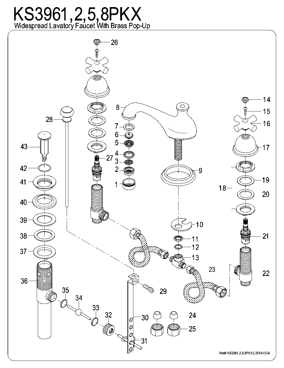 Duchess KS3962PKX exploded parts diagram