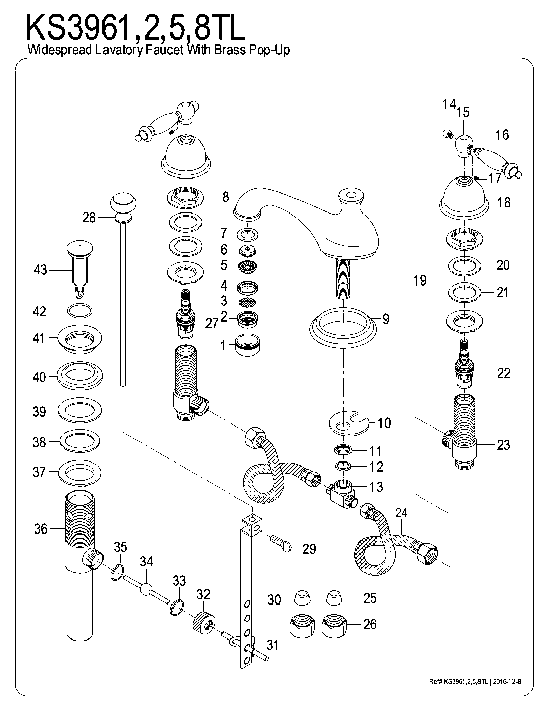 Templeton KS3961TL exploded parts diagram