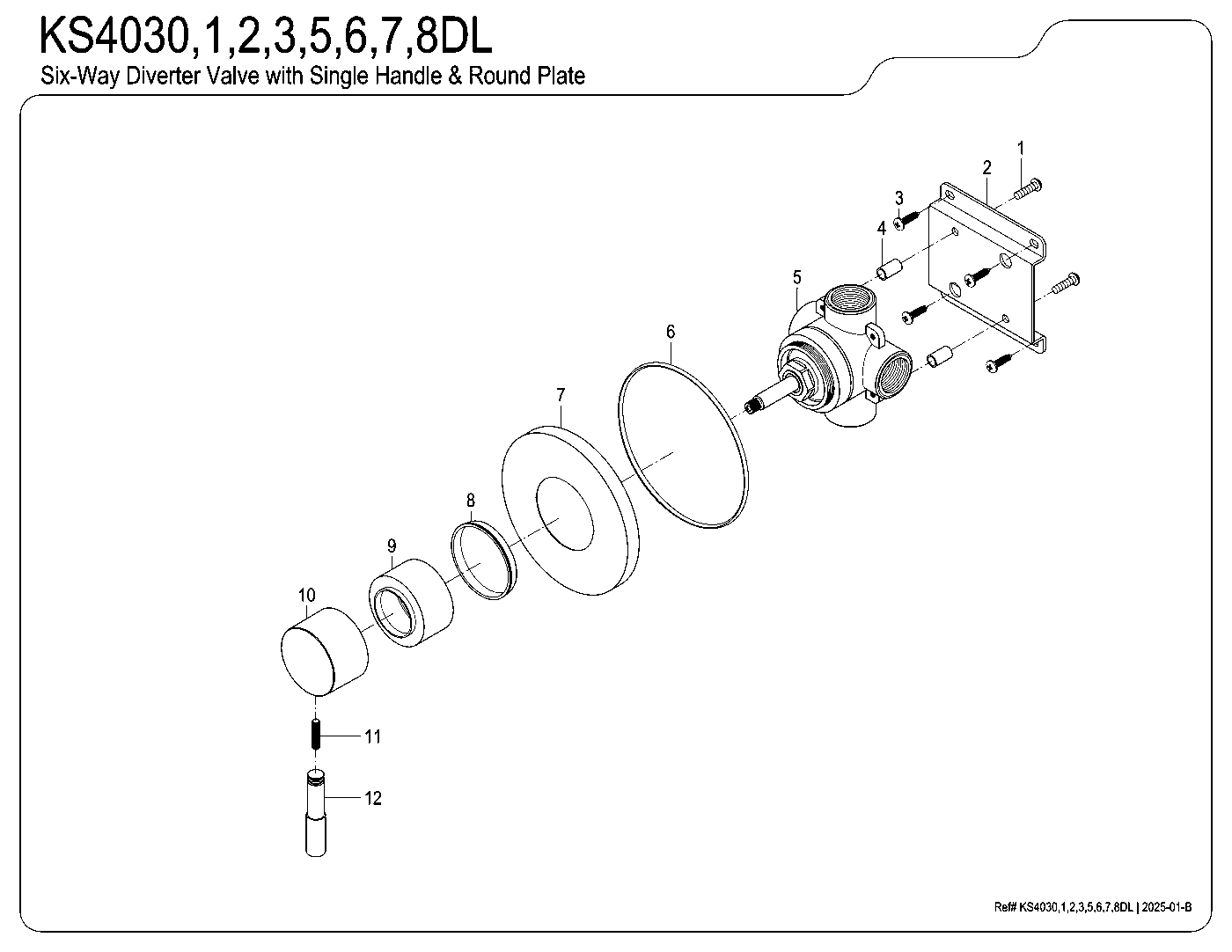 Concord KS4030DL exploded parts diagram