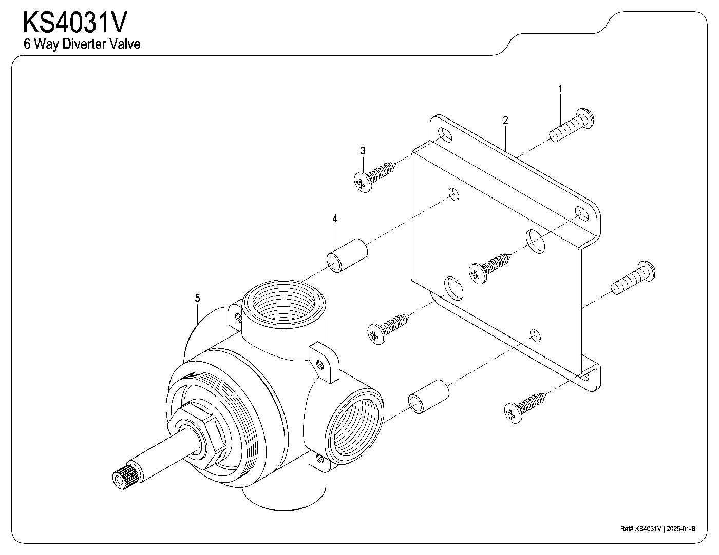 N/A KS4031V exploded parts diagram