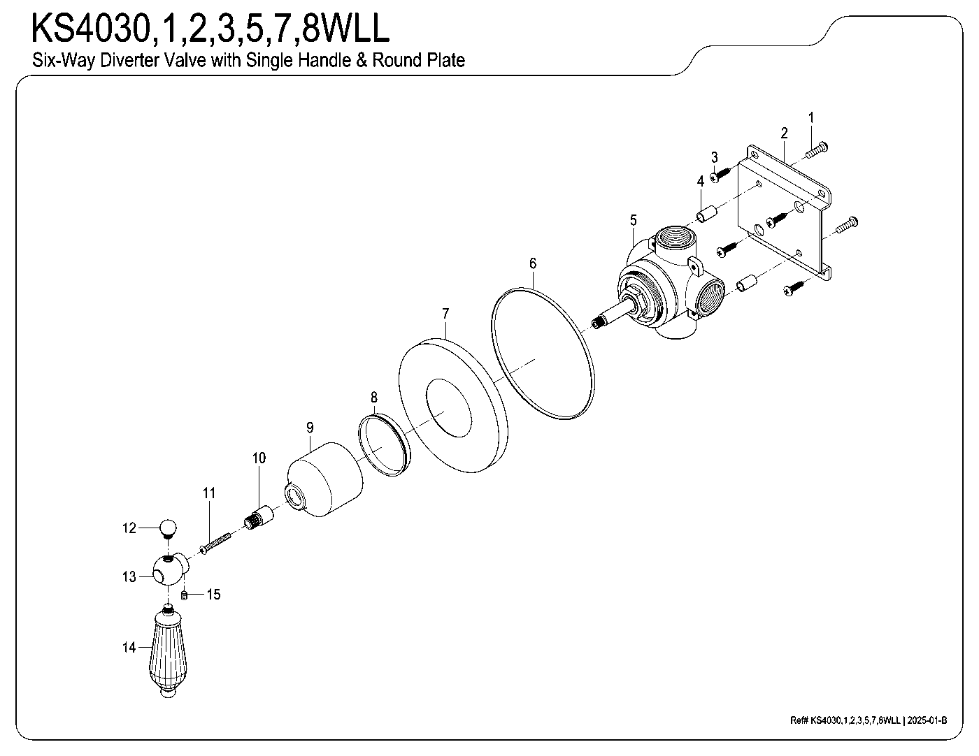 Willshire KS4030WLL exploded parts diagram