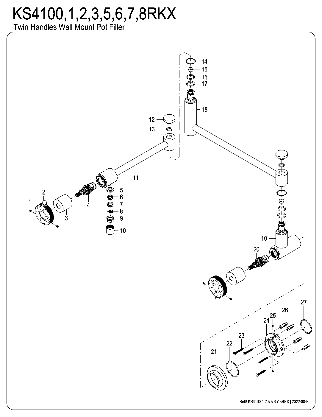 Webb KS4100RKX exploded parts diagram