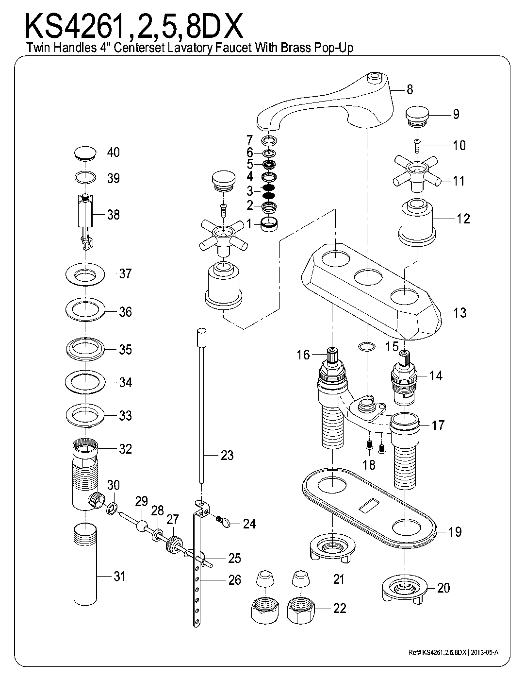 Concord KS4261DX exploded parts diagram