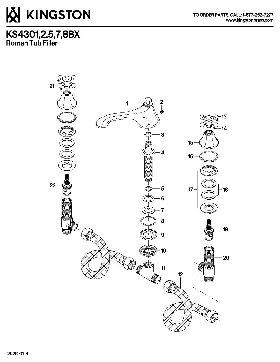 Vintage KS4301BX exploded parts diagram