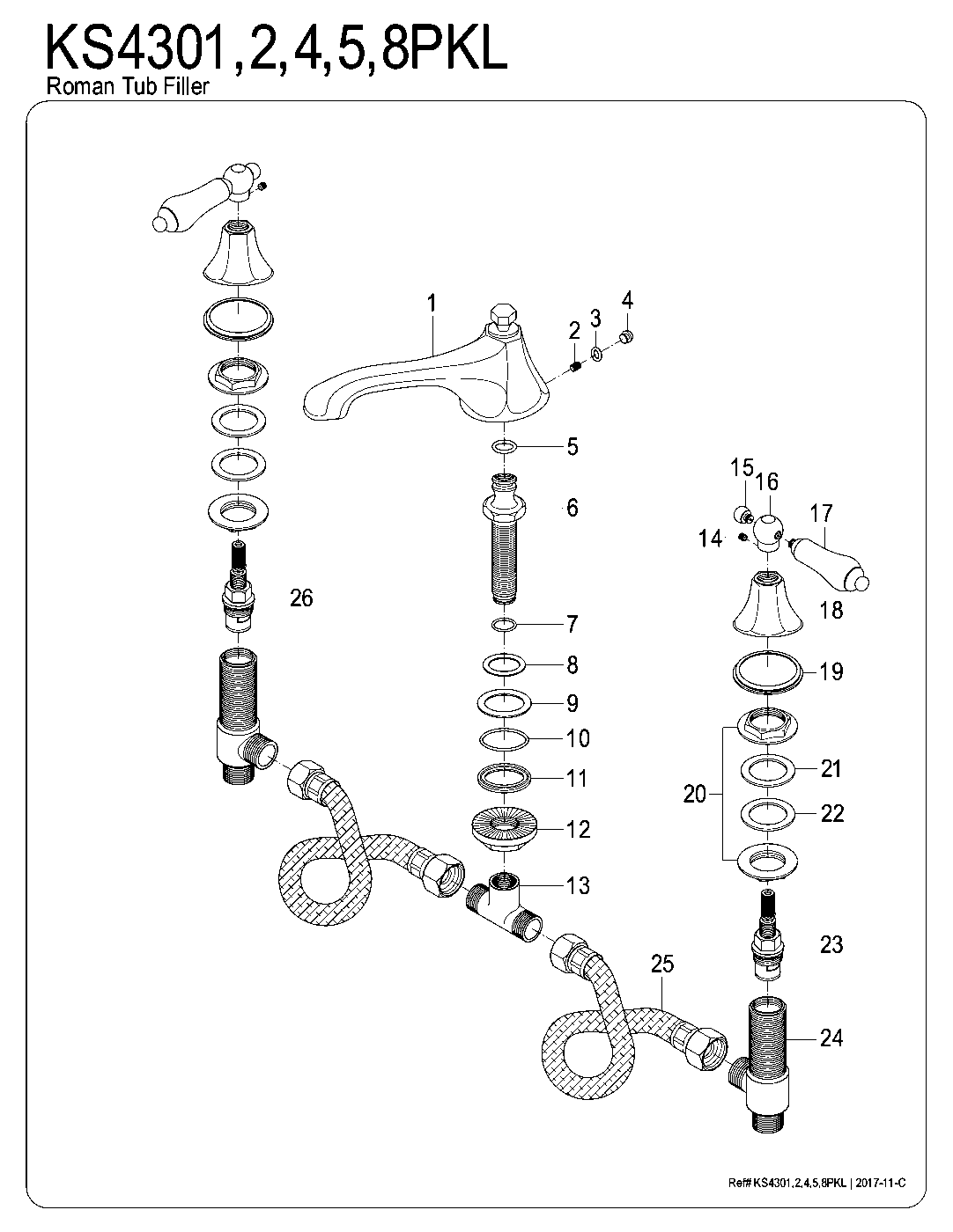 Duchess KS4301PKL exploded parts diagram