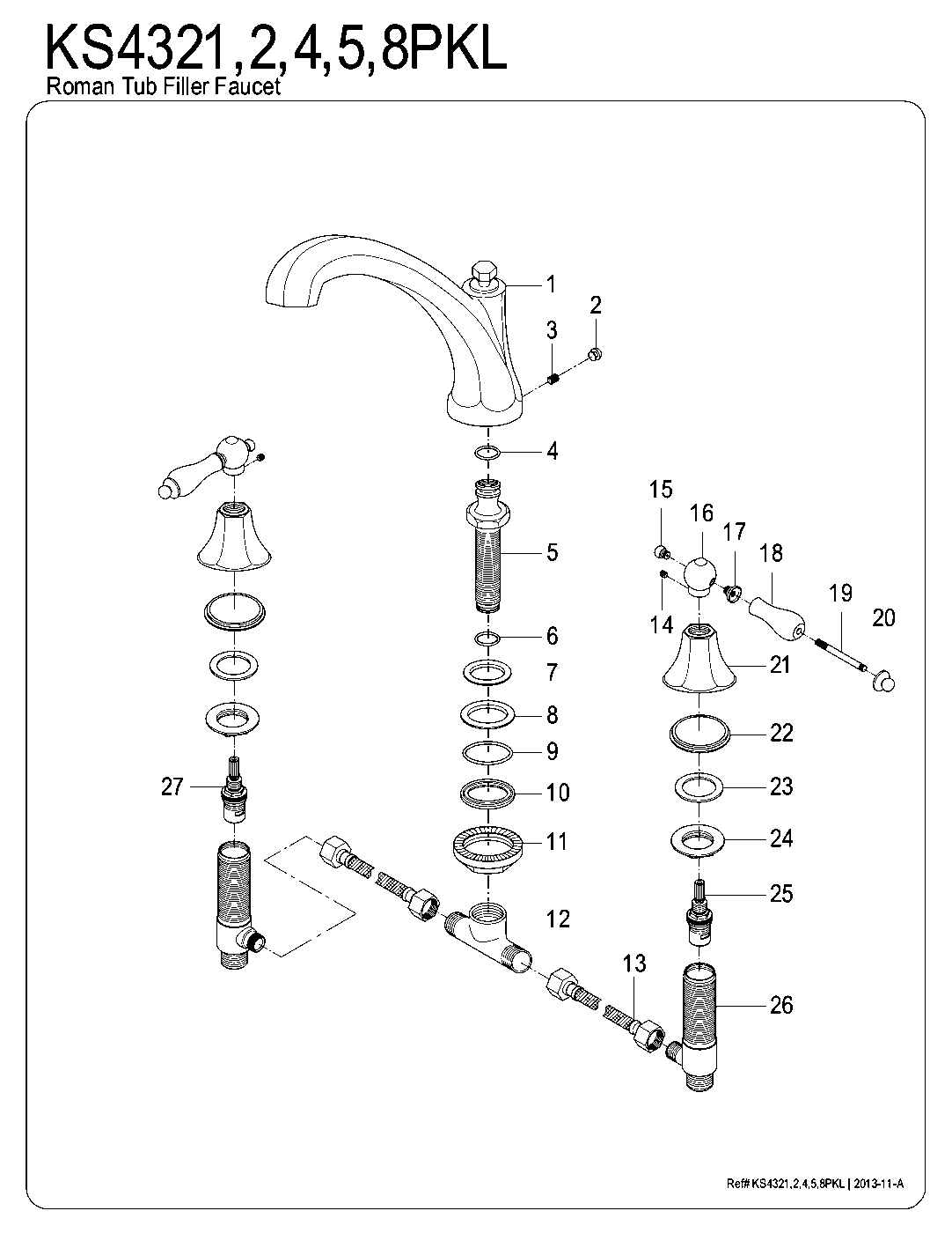 Duchess KS4321PKL exploded parts diagram