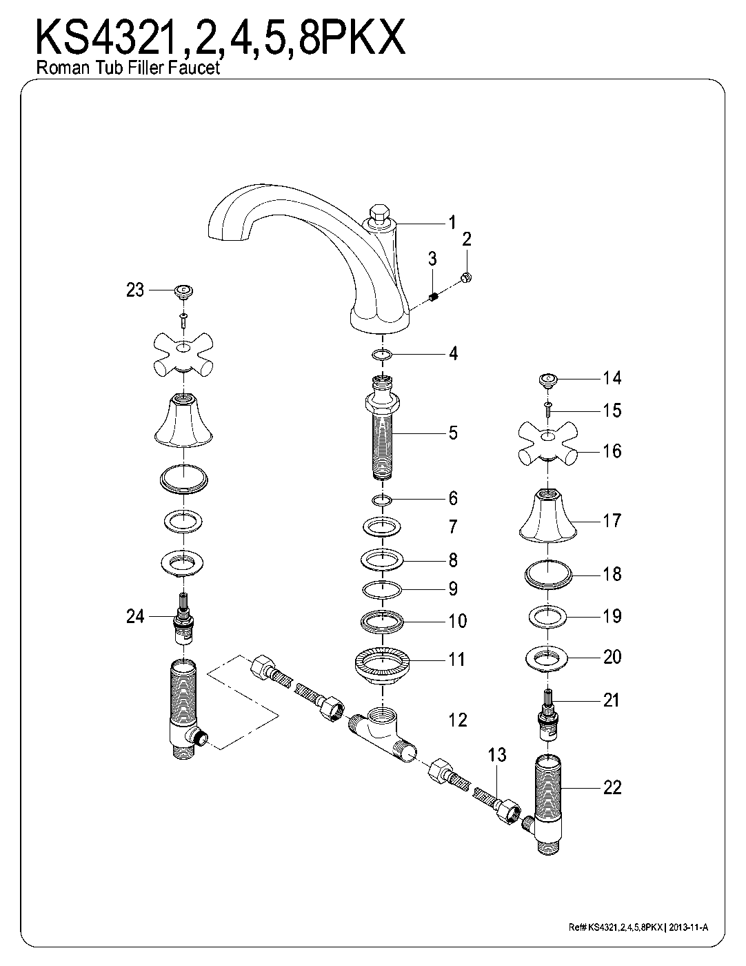 Duchess KS4321PKX exploded parts diagram