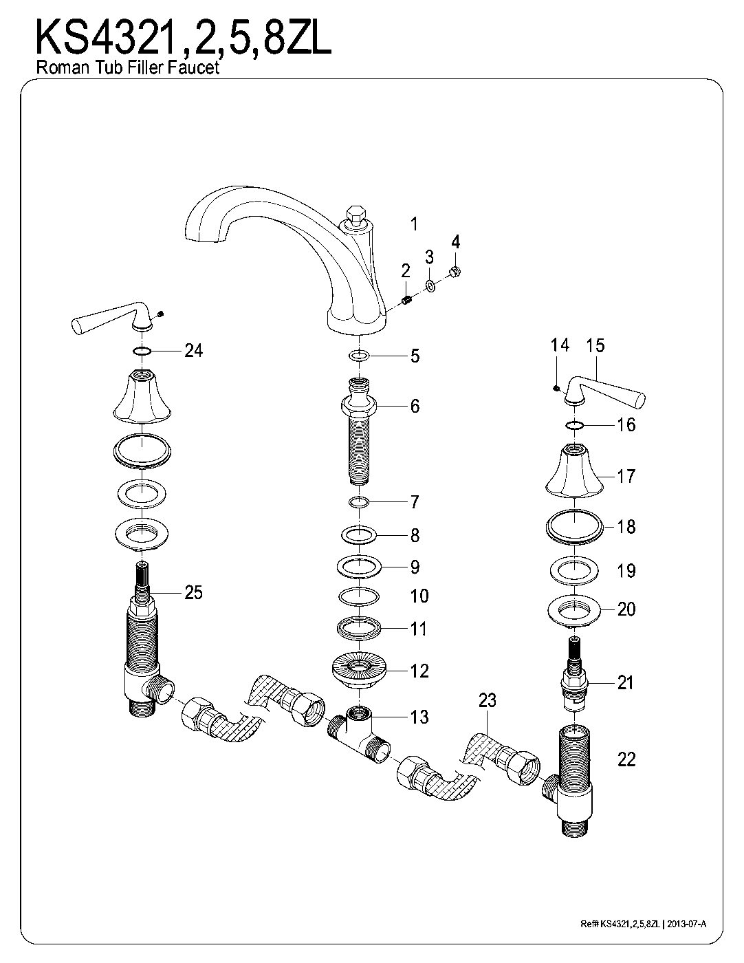 Silver Sage KS4321ZL exploded parts diagram
