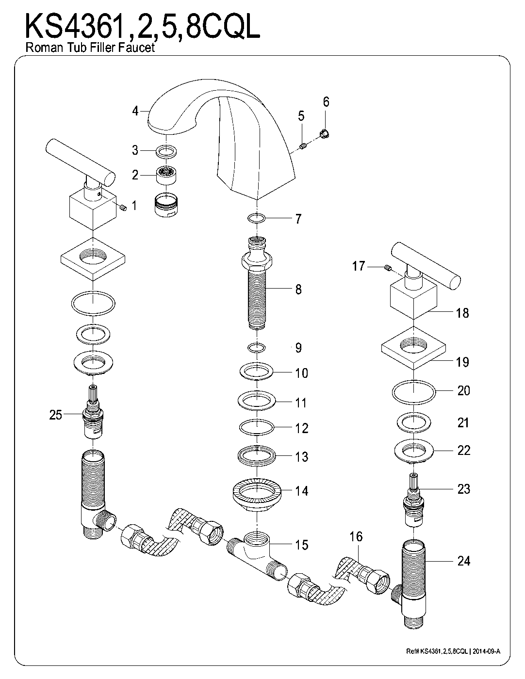 Concord KS4361CQL exploded parts diagram