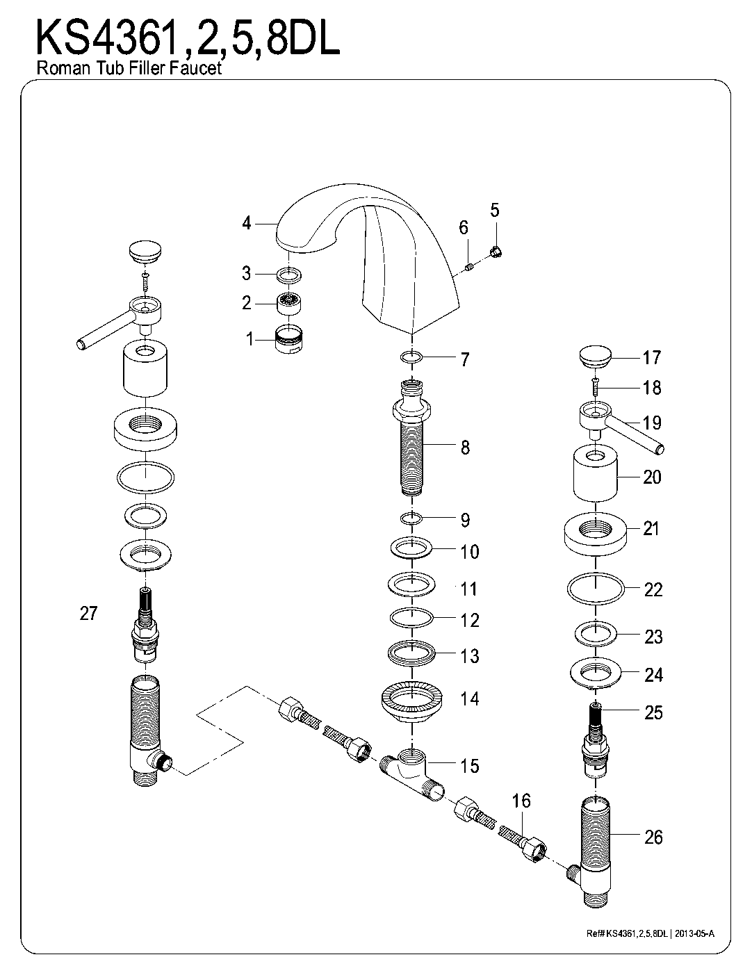 Concord KS4361DL exploded parts diagram