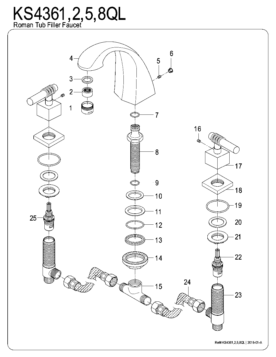 Fortress KS4361QL exploded parts diagram