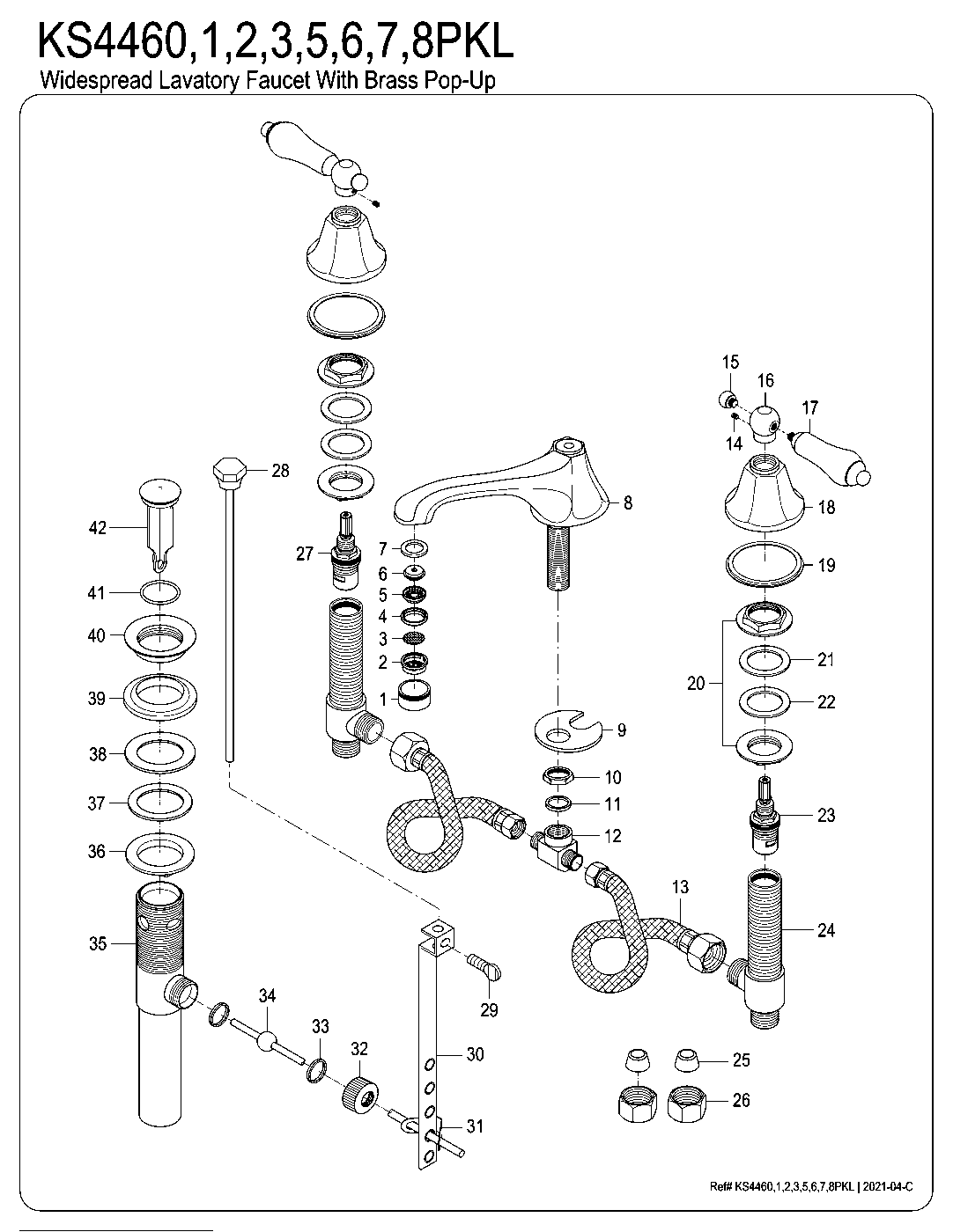 Duchess KS4460PKL exploded parts diagram