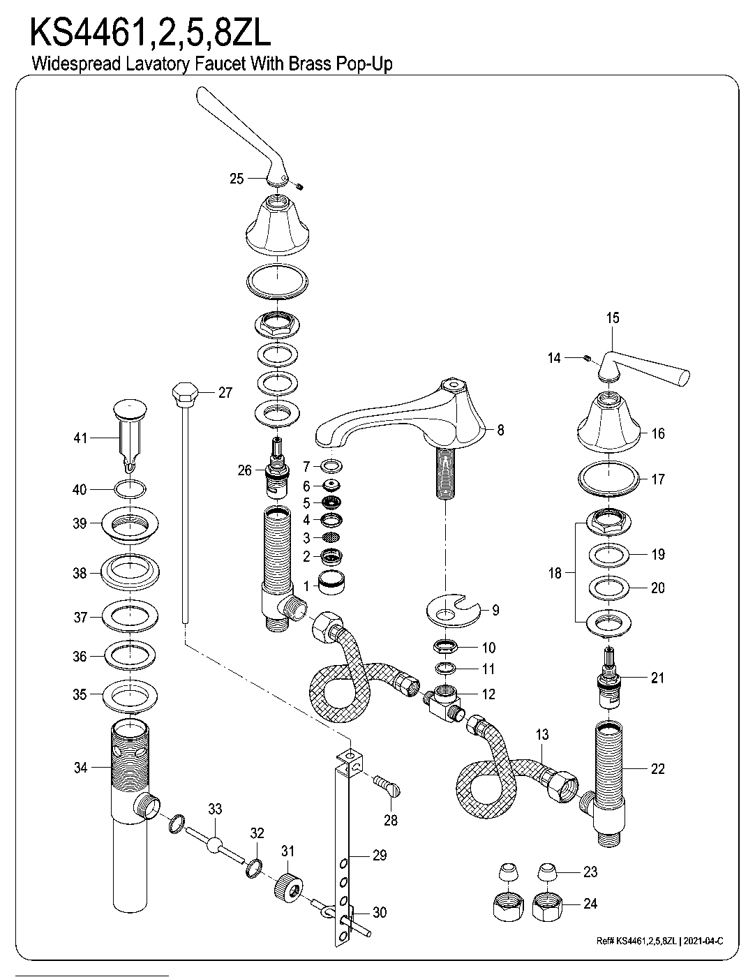 Silver Sage KS4461ZL exploded parts diagram