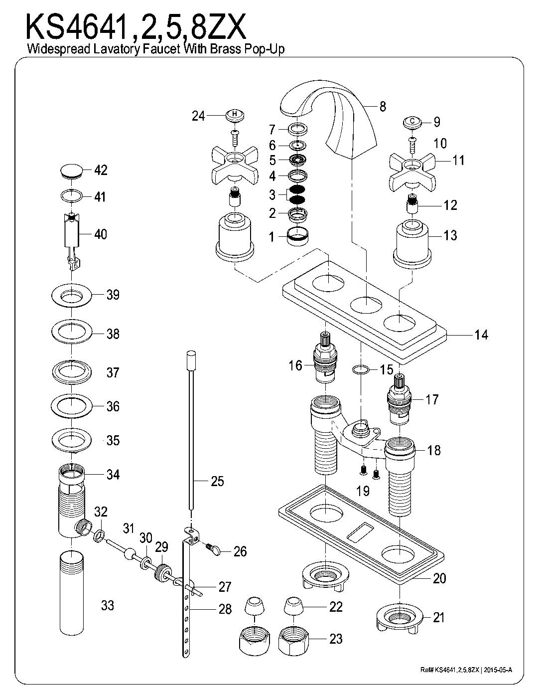 Millennium KS4641ZX exploded parts diagram