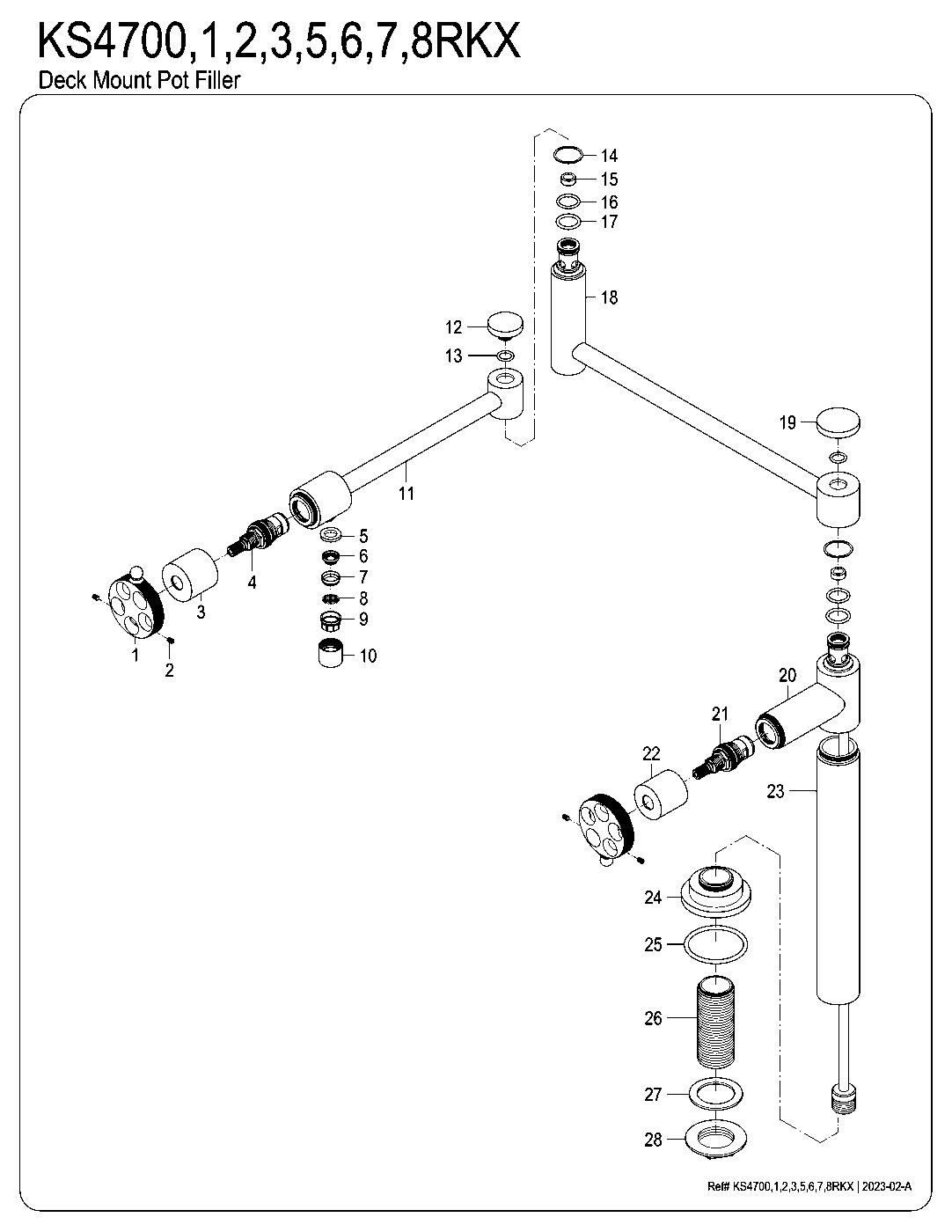 Webb KS4700RKX exploded parts diagram