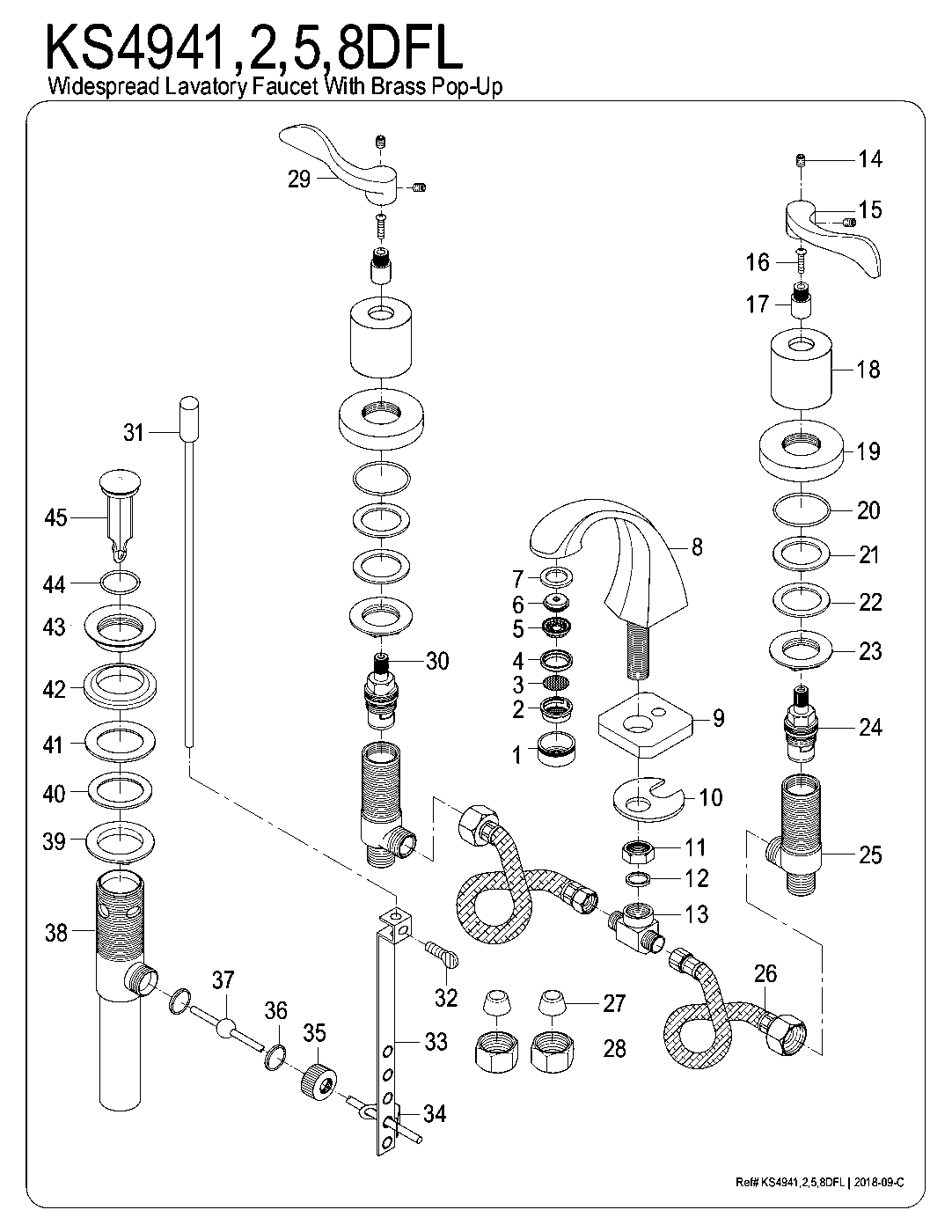 NuWave KS4941DFL exploded parts diagram