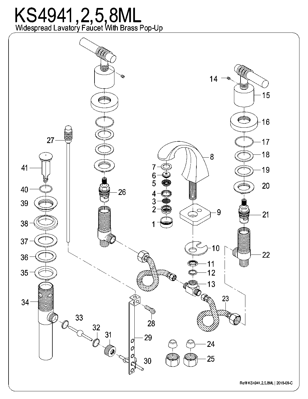 Claremont KS4942ML exploded parts diagram