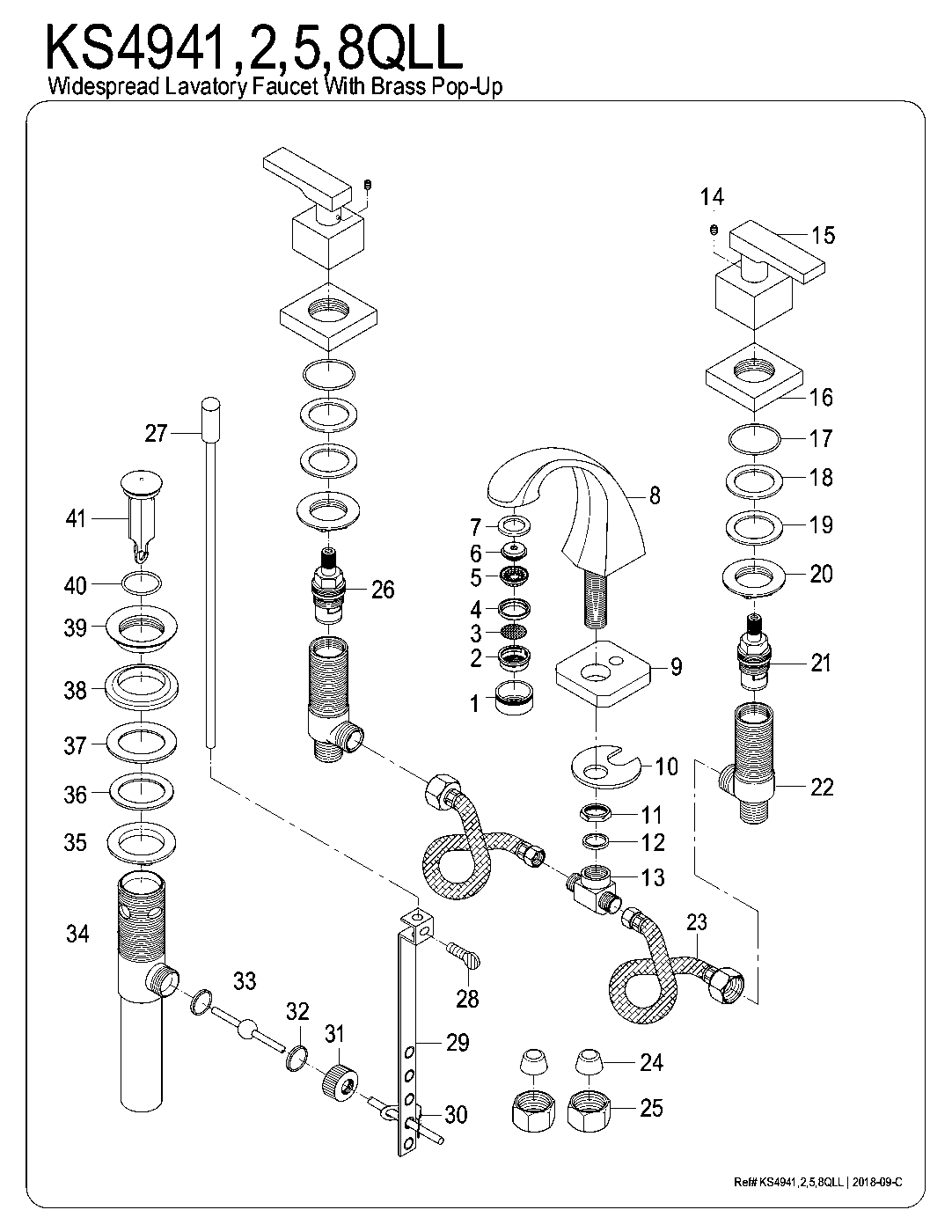 Executive KS4942QLL exploded parts diagram