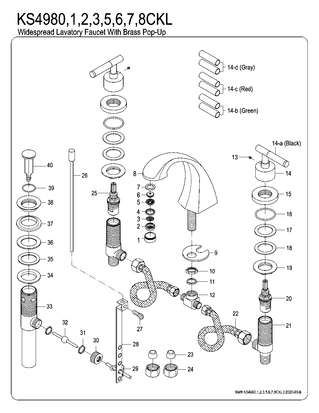 Kaiser KS4980CKL exploded parts diagram