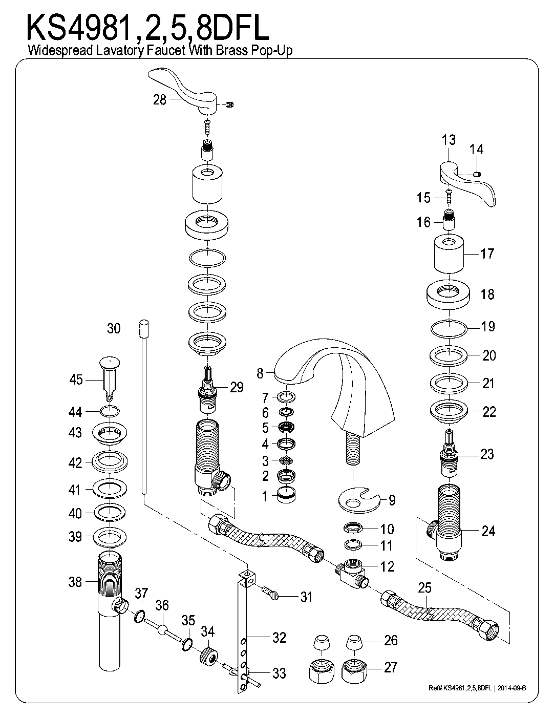NuWave KS4981DFL exploded parts diagram