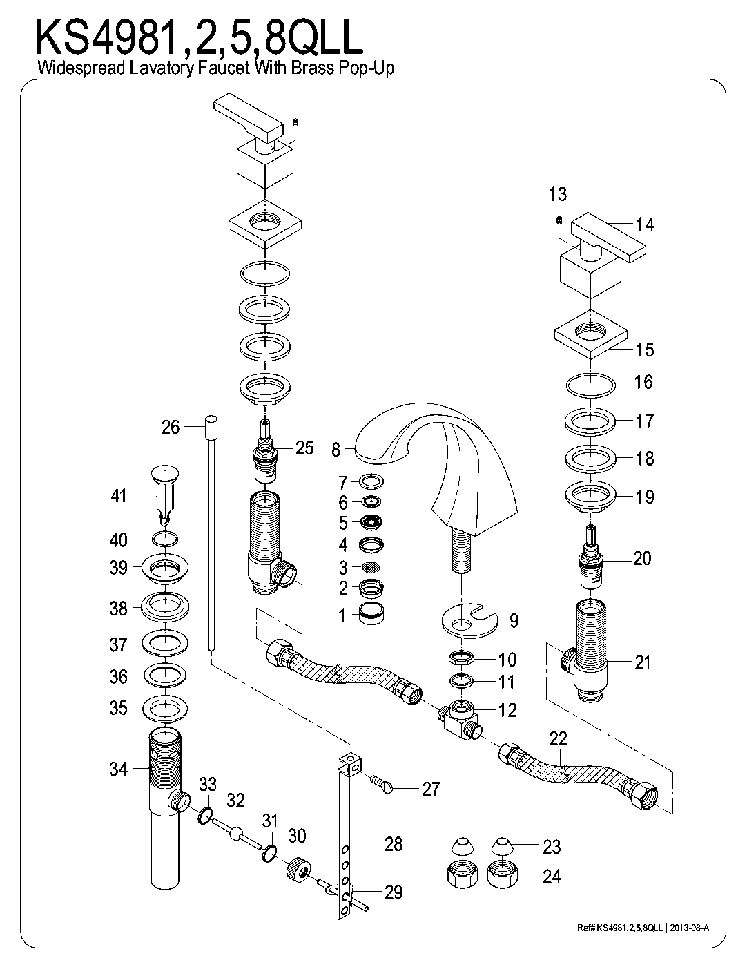 Executive KS4981QLL exploded parts diagram