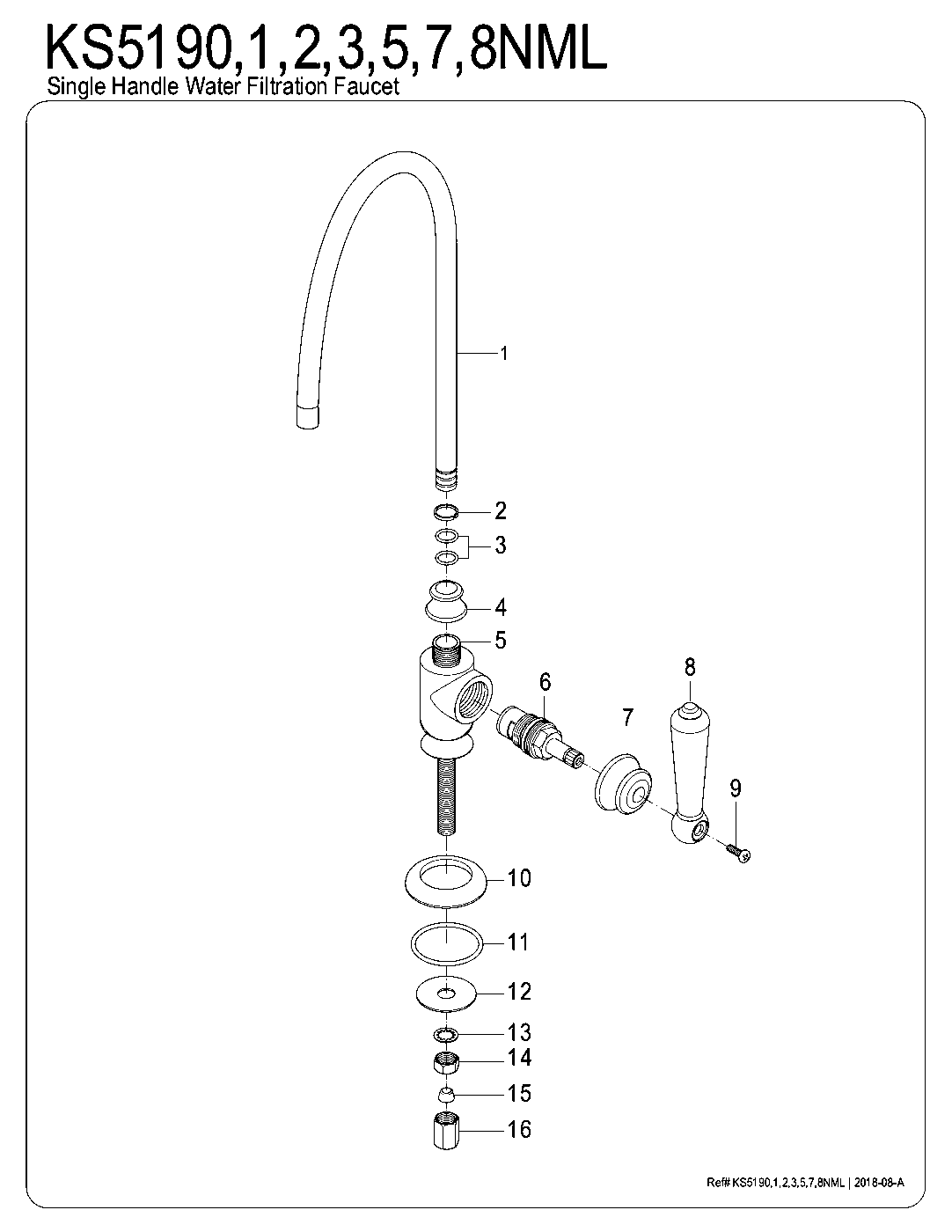 Magellan KS5190NML exploded parts diagram