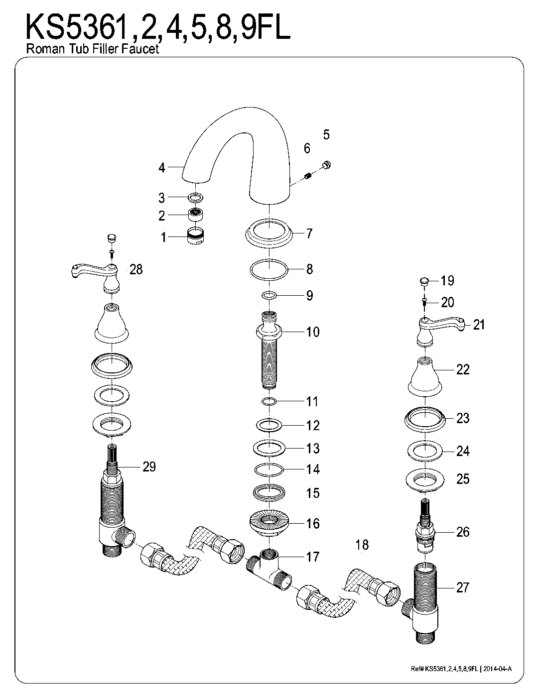 Royale KS5361FL exploded parts diagram