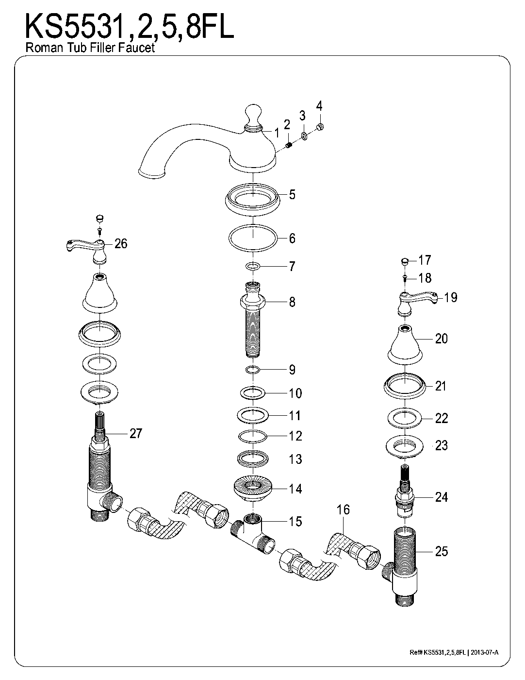 Royale KS5531FL exploded parts diagram