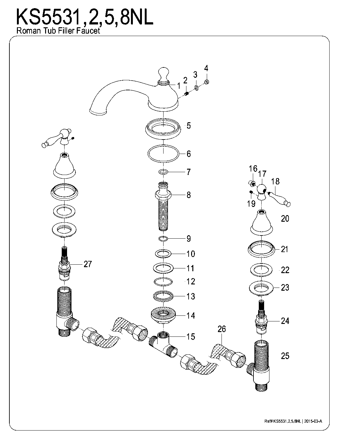 Naples KS5531NL exploded parts diagram
