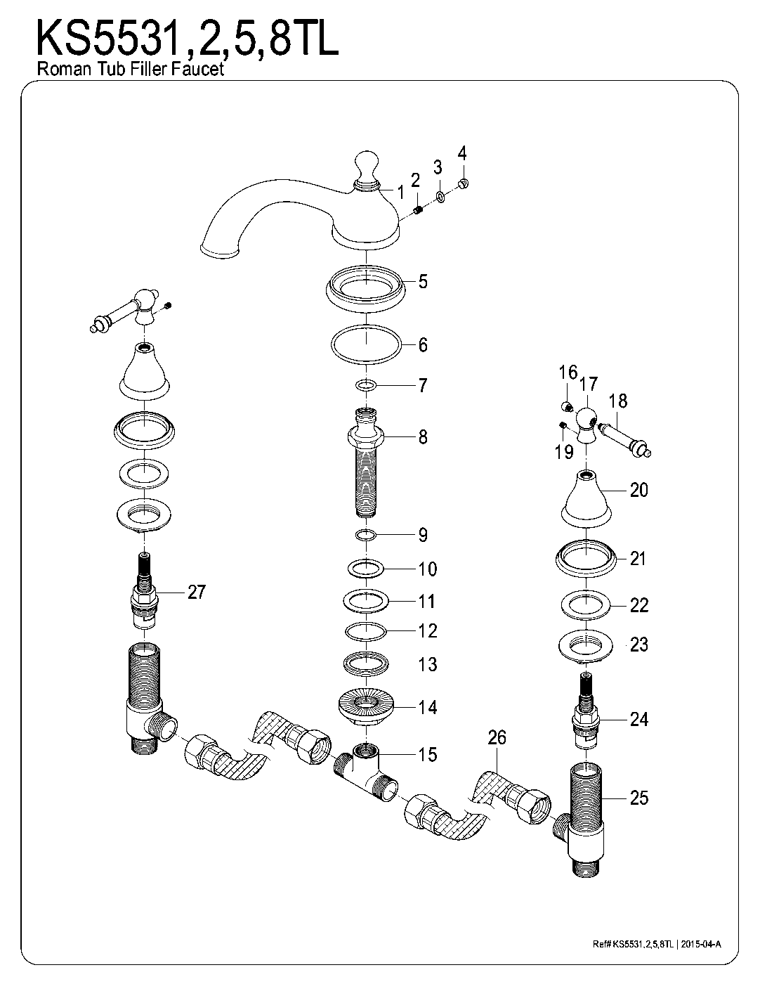 Vintage KS5531TL exploded parts diagram