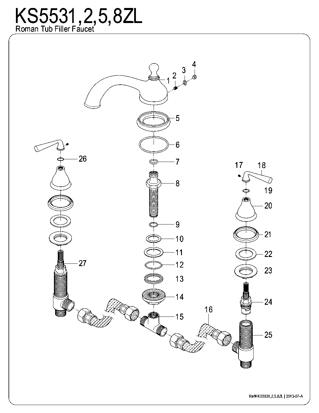 Silver Sage KS5531ZL exploded parts diagram