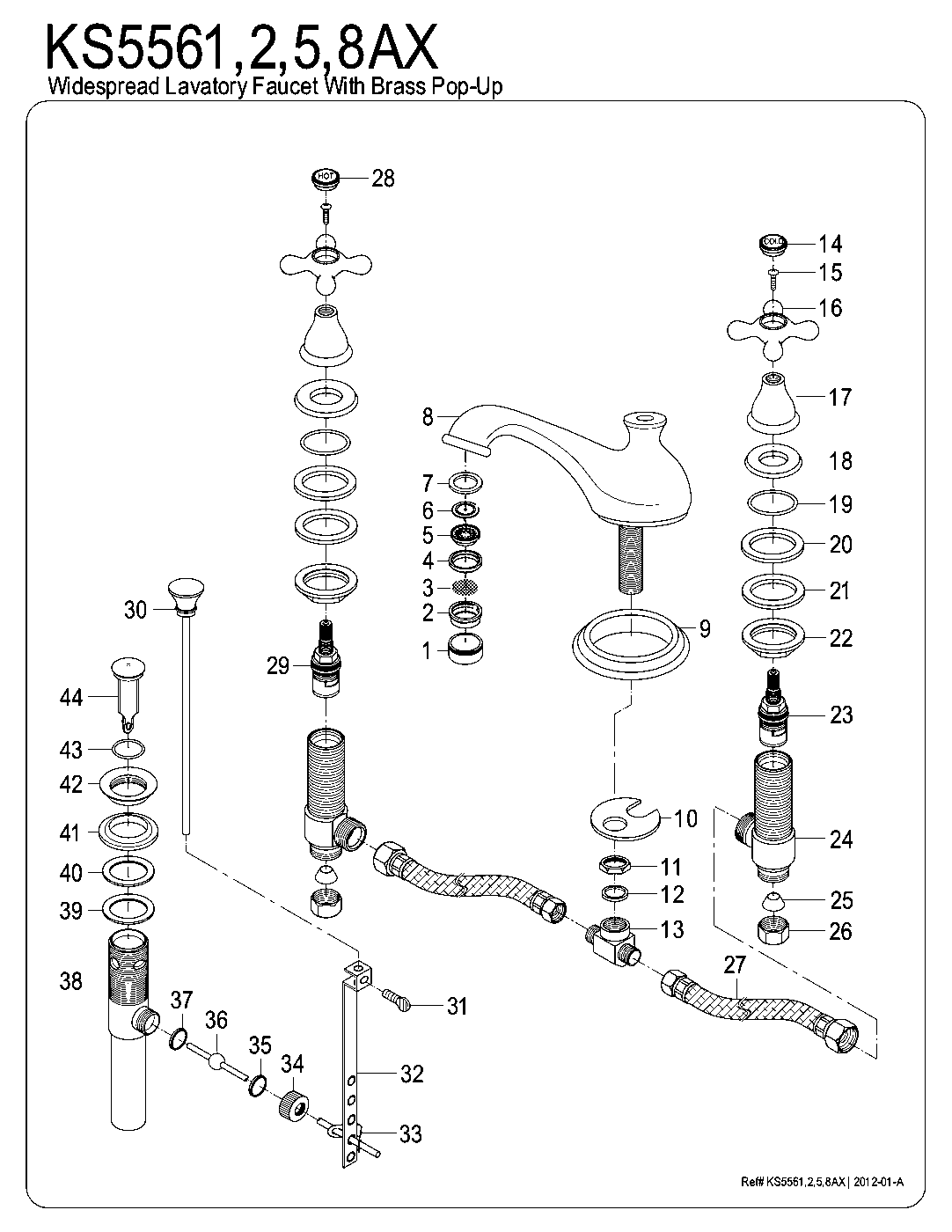 Royale KS5561AX exploded parts diagram