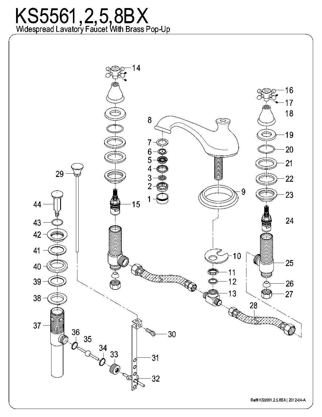 Royale KS5561BX exploded parts diagram