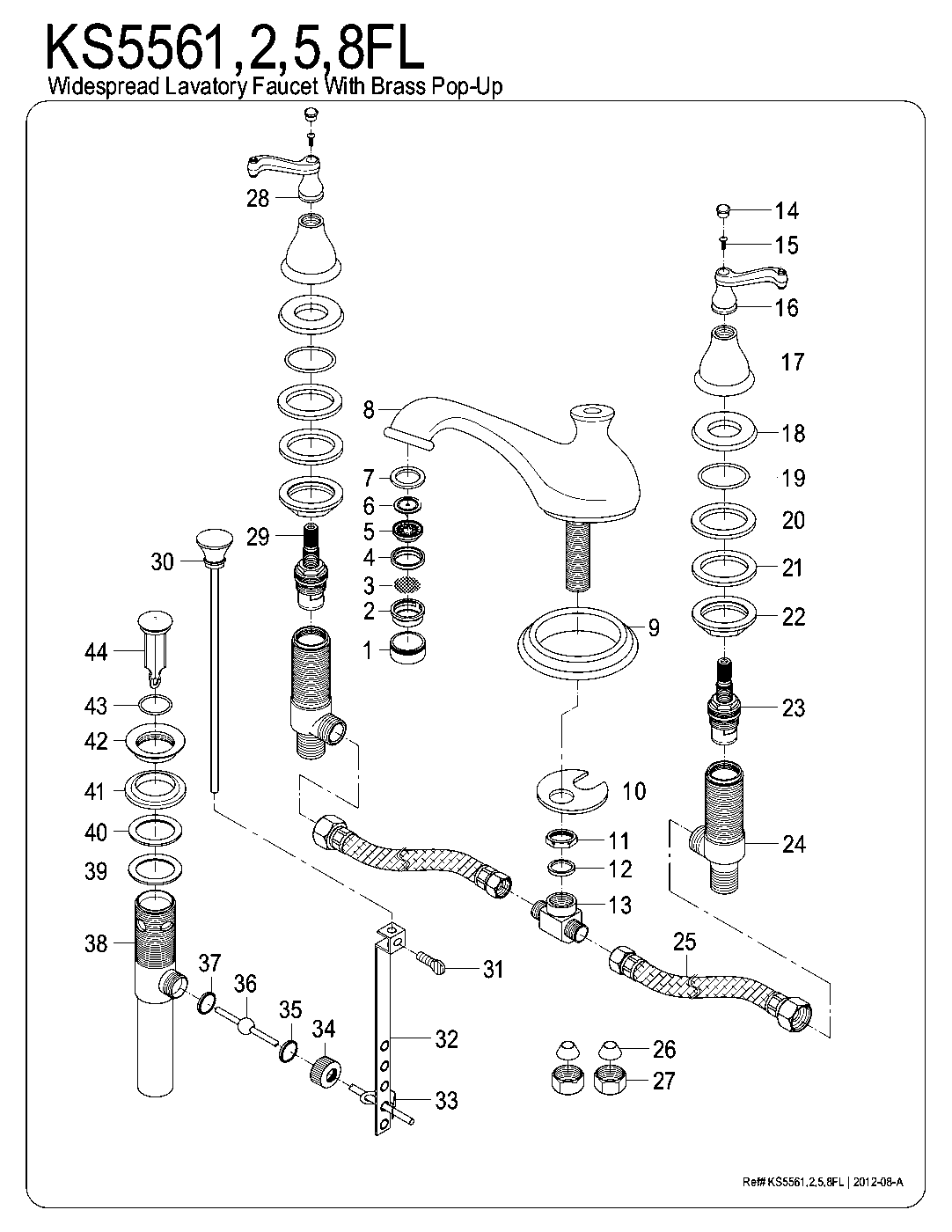 Royale KS5561FL exploded parts diagram