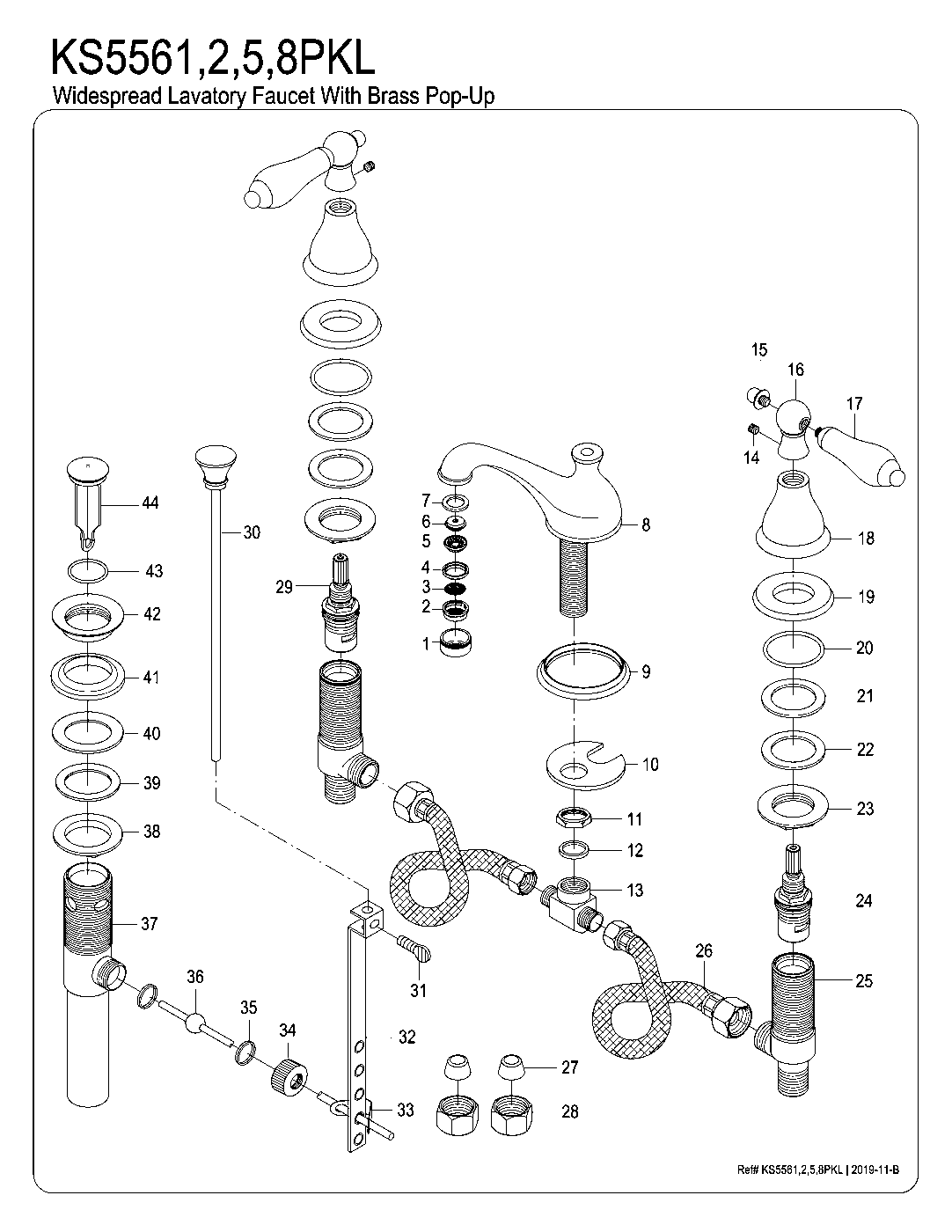 Duchess KS5561PKL exploded parts diagram