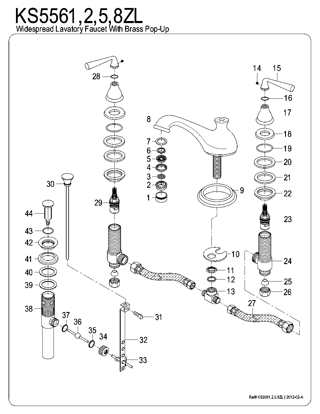 Silver Sage KS5561ZL exploded parts diagram