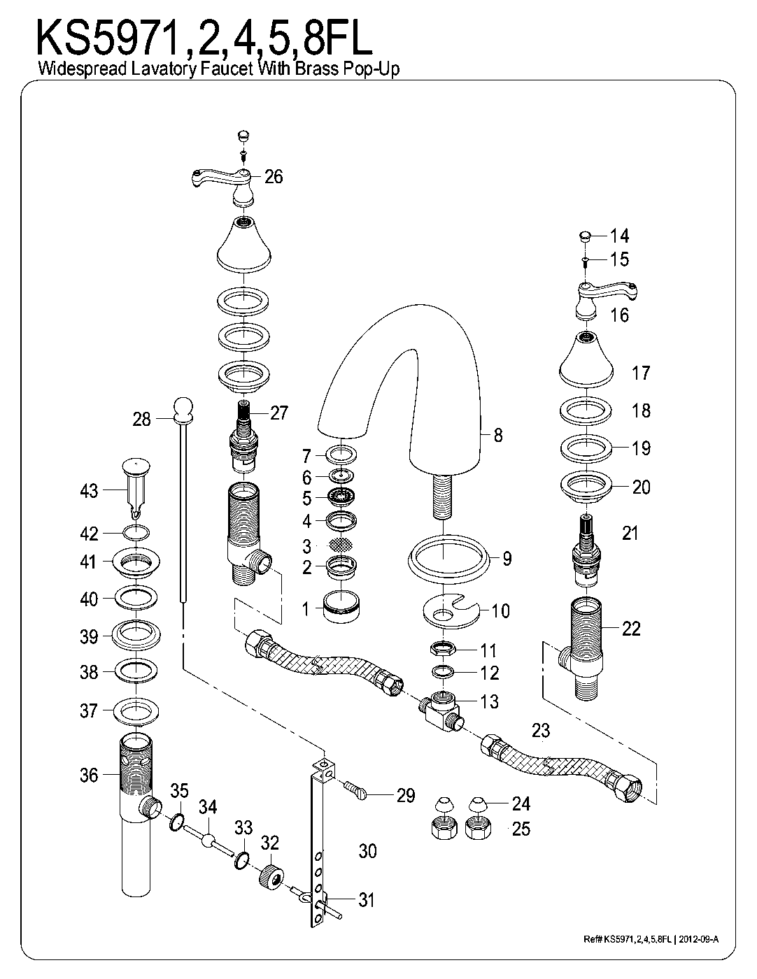 Royale KS5971FL exploded parts diagram