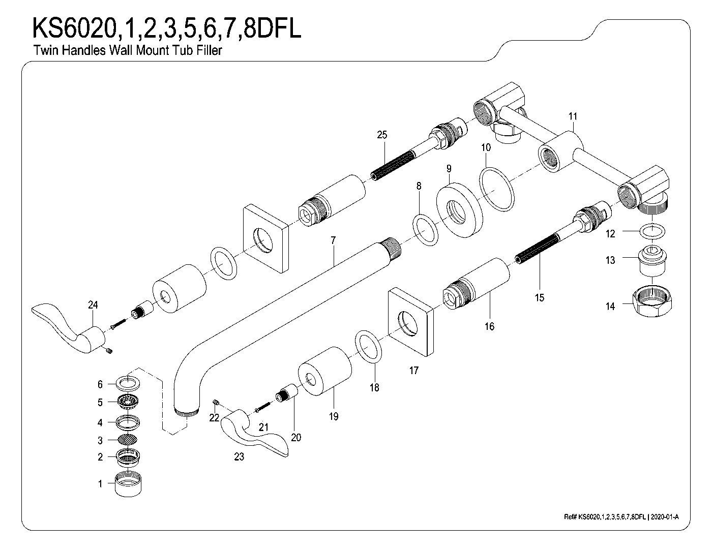 NuWave KS6020DFL exploded parts diagram