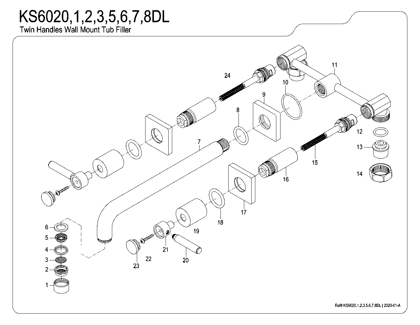 Concord KS6020DL exploded parts diagram