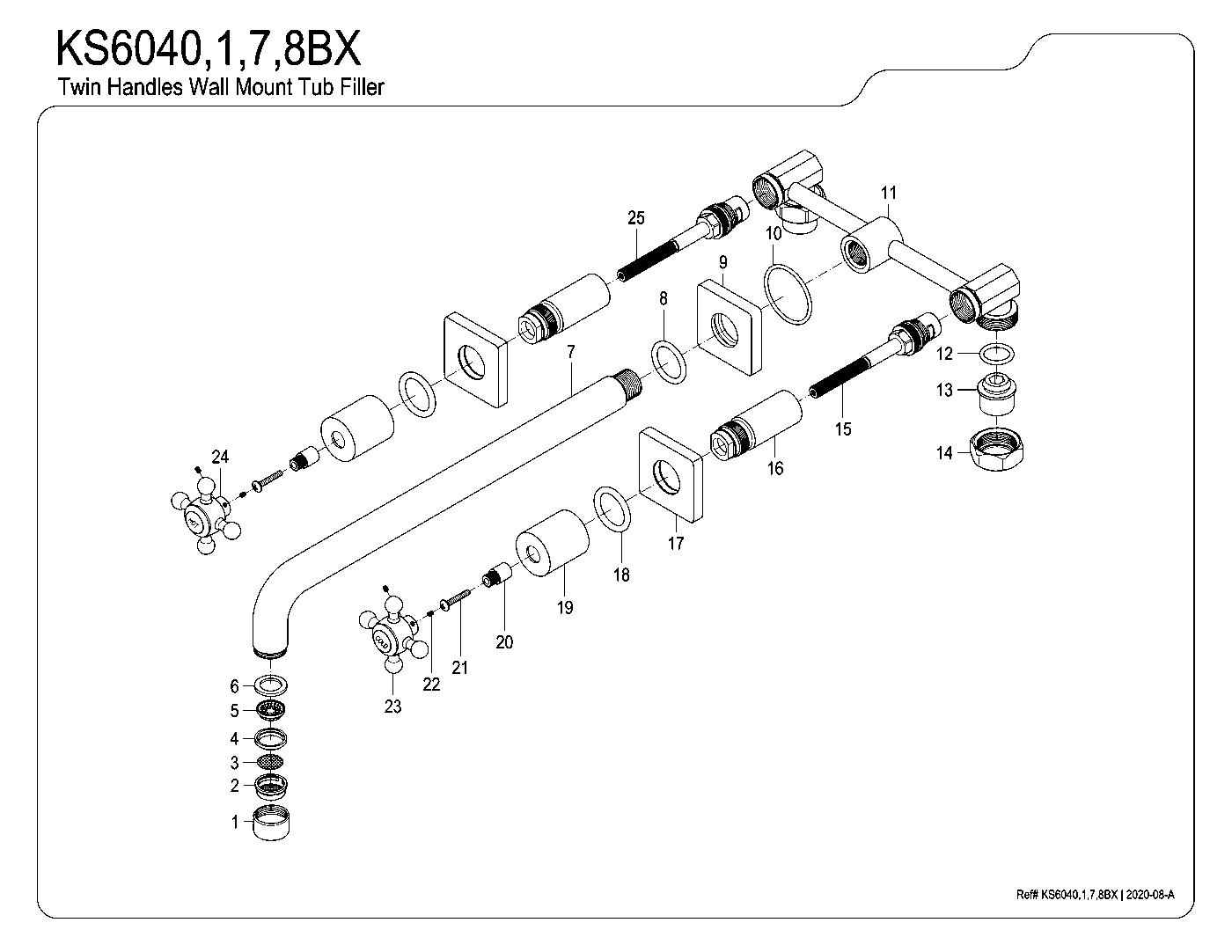 Metropolitan KS6040BX exploded parts diagram