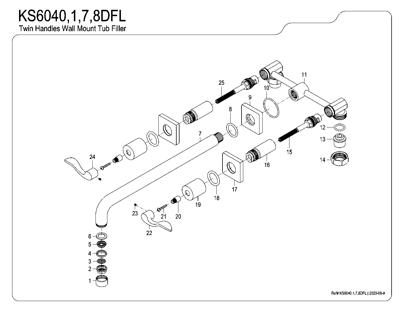 NuWave KS6040DFL exploded parts diagram