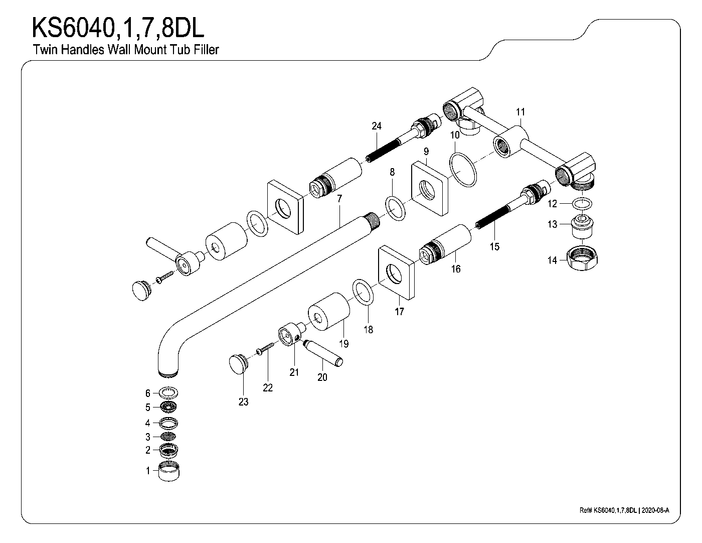 Concord KS6040DL exploded parts diagram