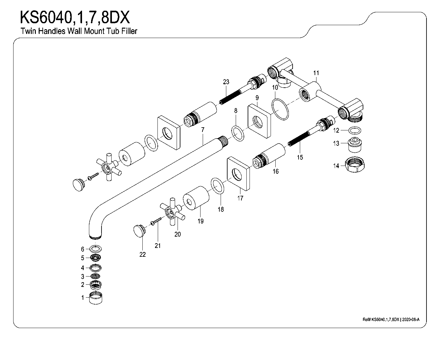 Concord KS6040DX exploded parts diagram