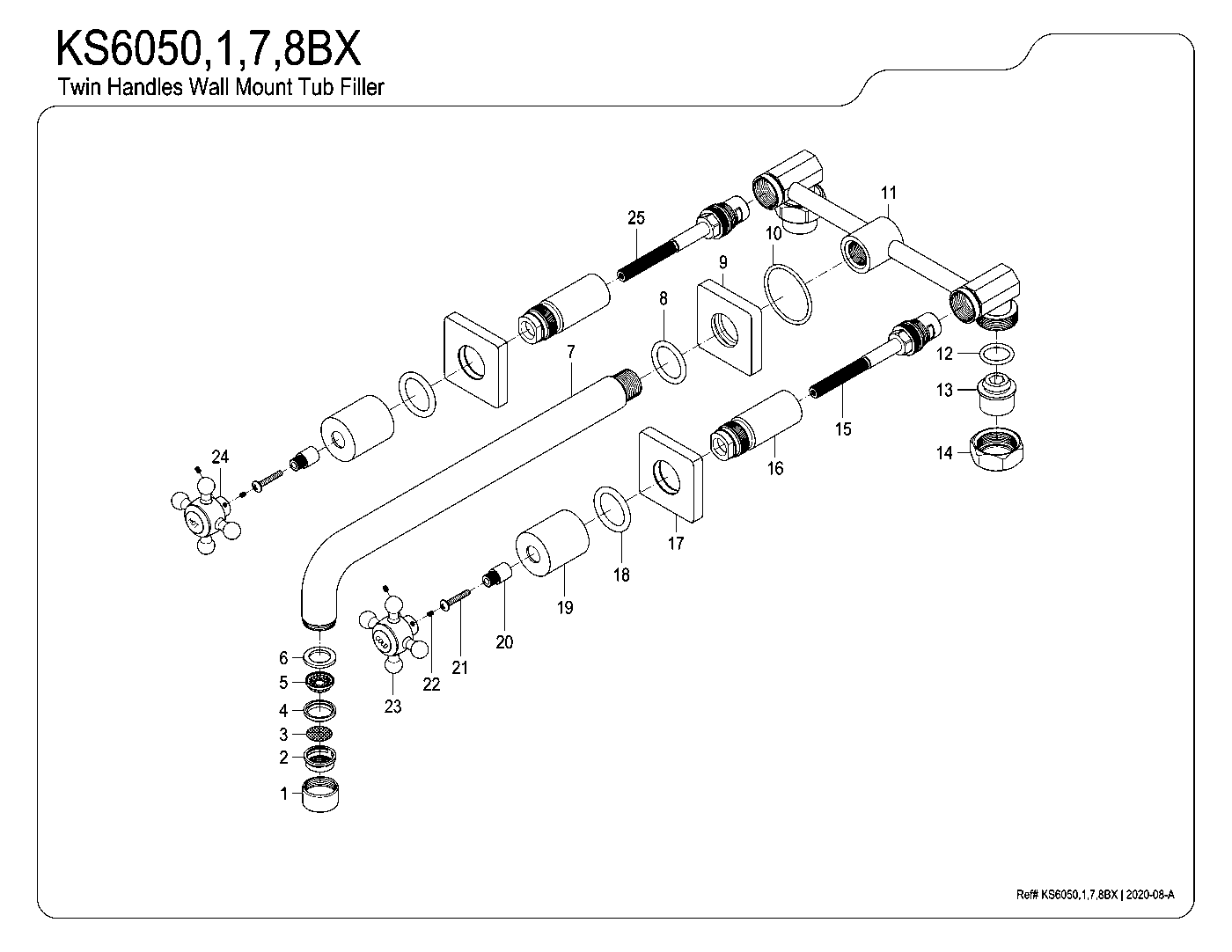 Metropolitan KS6050BX exploded parts diagram