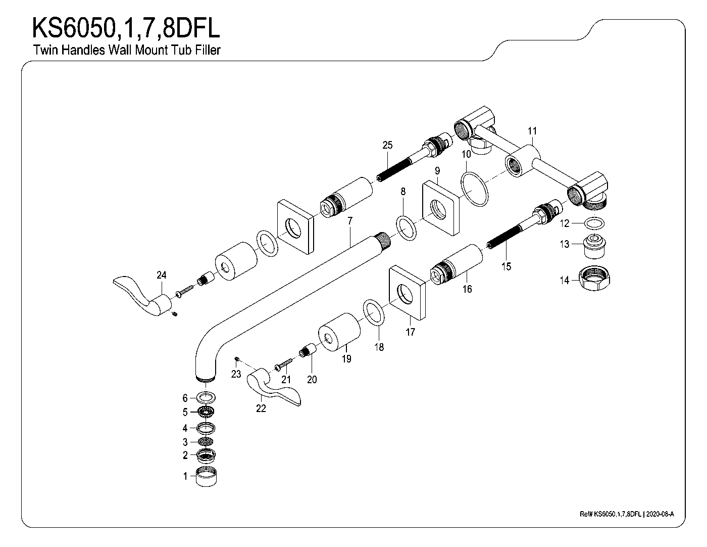 NuWave KS6050DFL exploded parts diagram