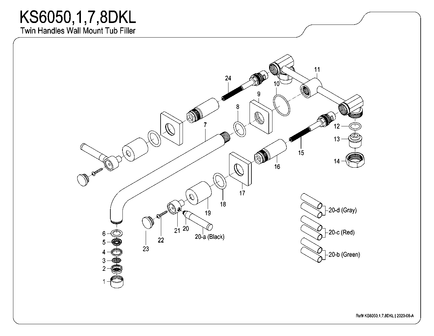 Kaiser KS6050DKL exploded parts diagram
