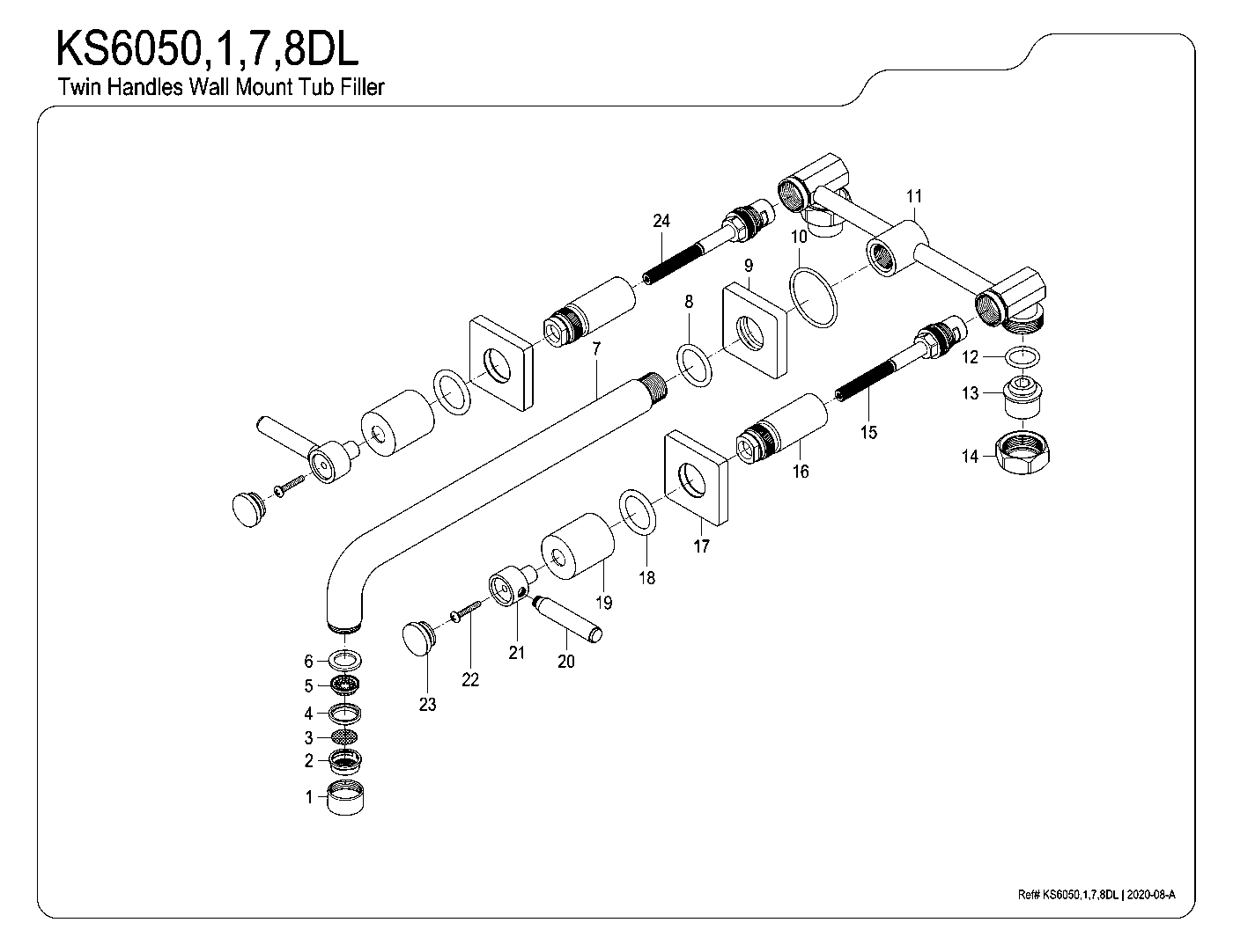 Concord KS6050DL exploded parts diagram